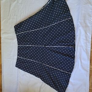 Jones New York Signature Blue Poka-Dot Flair Skirt US 16